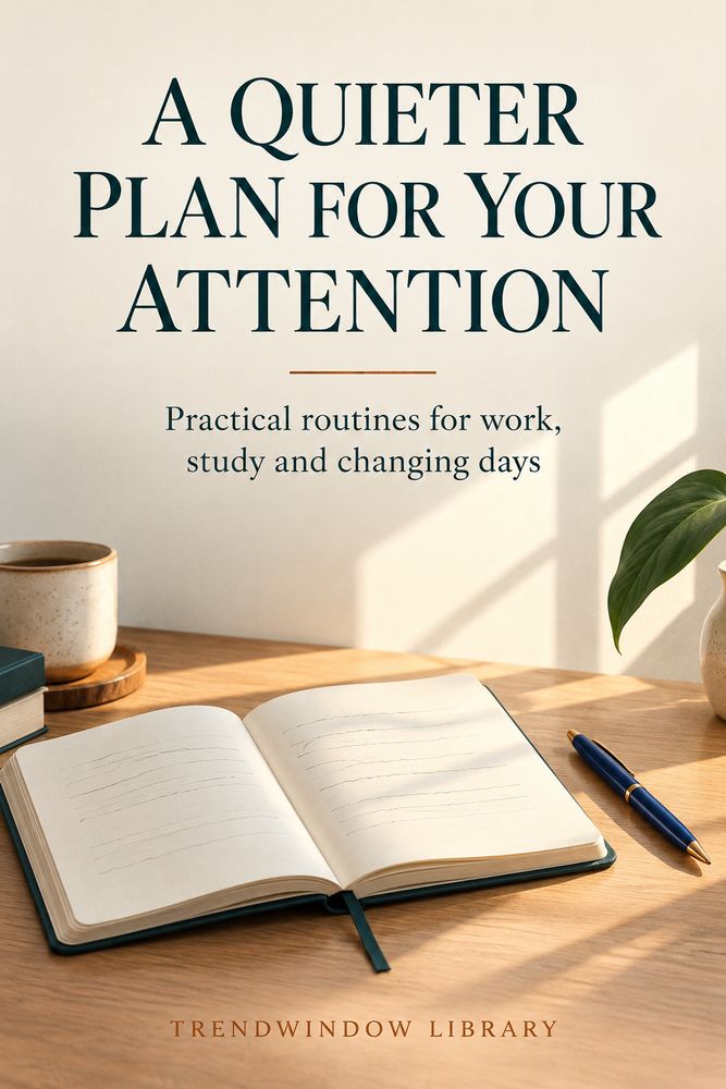 Front cover of A Quieter Plan for Your Attention