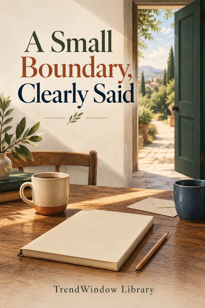 Front cover of A Small Boundary, Clearly Said