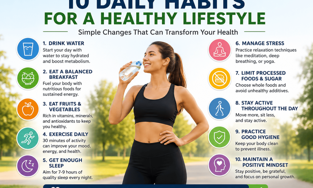 10 Daily Habits for a Healthy Lifestyle: Simple Changes That Can Transform Your Health
