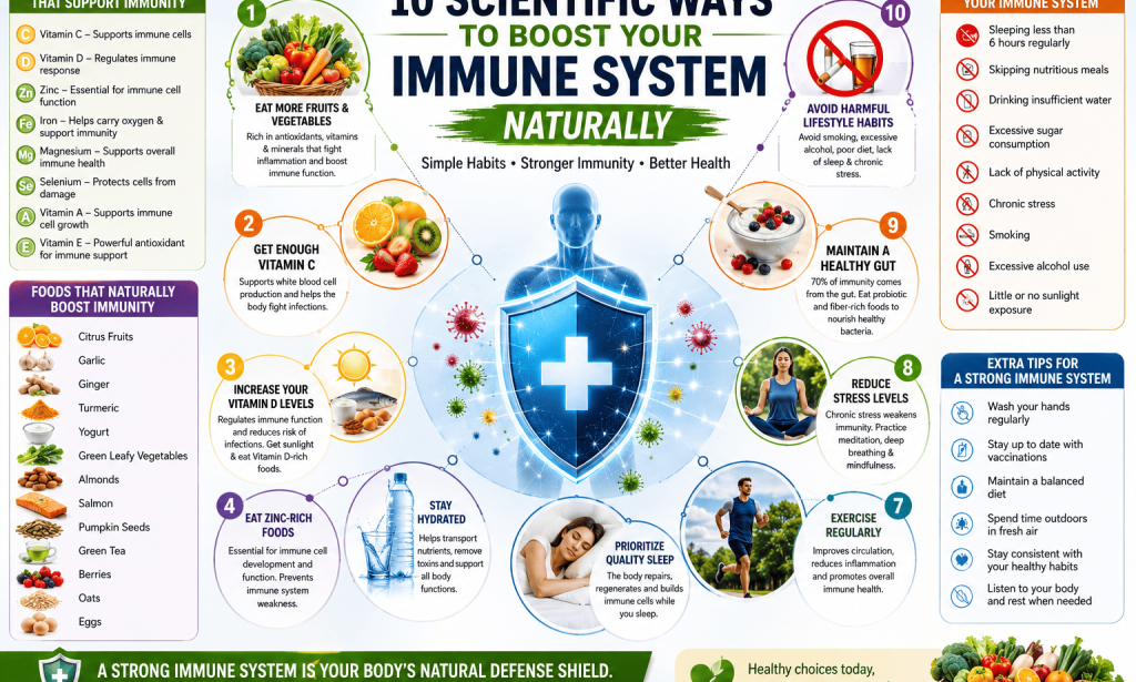 10 Scientifically Proven Ways to Boost Your Immune System Naturally