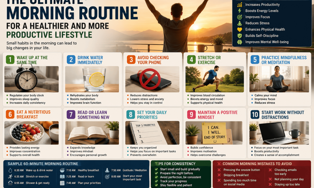 The Ultimate Morning Routine for a Healthier and More Productive Lifestyle